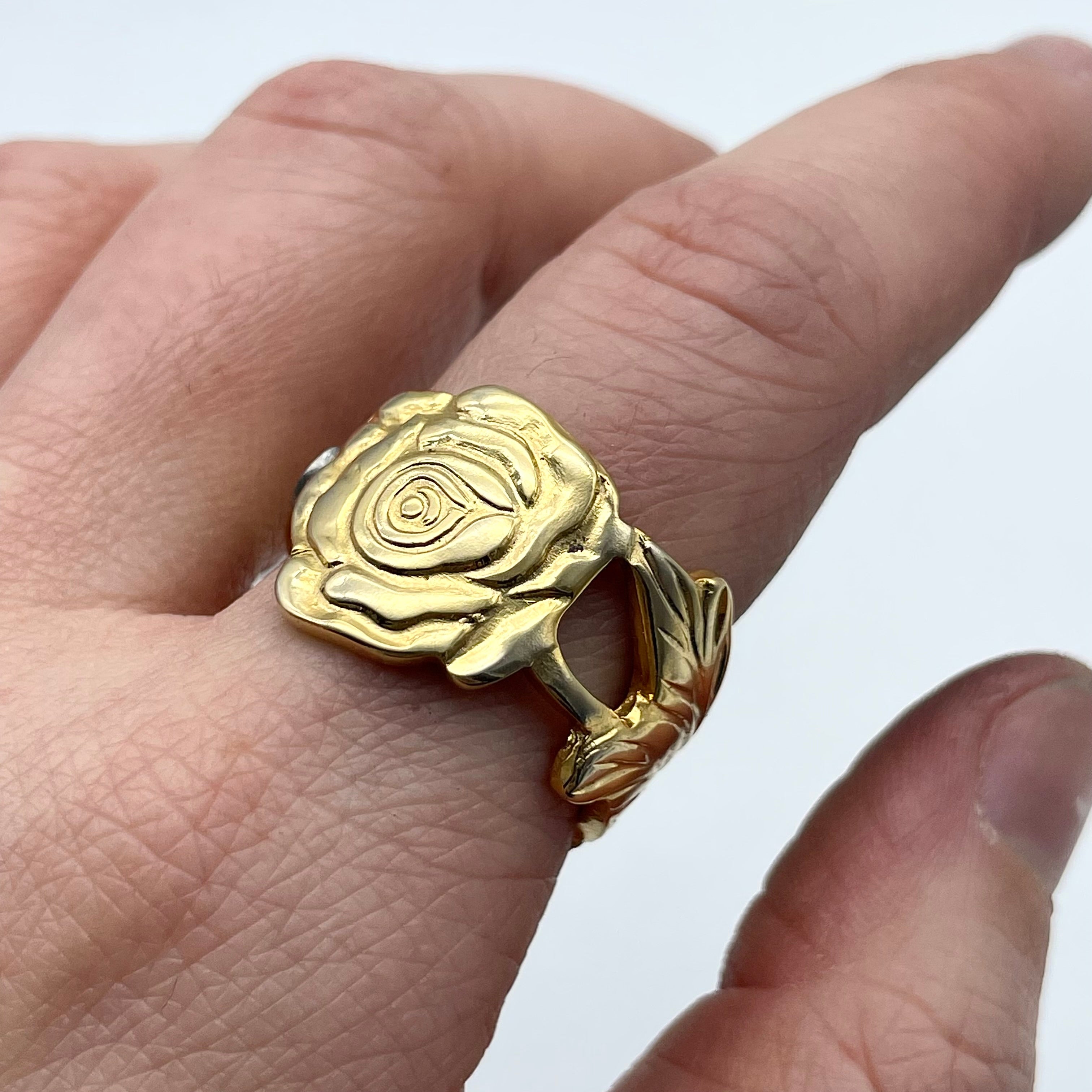 Golden Open Rose